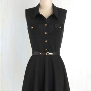 ModCloth Fit & Flare Shirt Dress